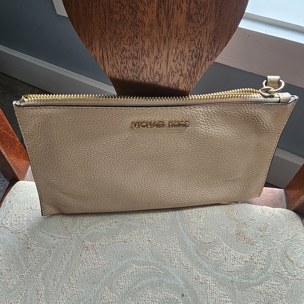 Michael Kors Tan Wristlet